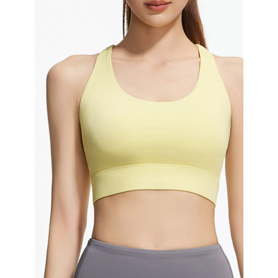 Scoop Neck Active Bra Apparel and Accessories