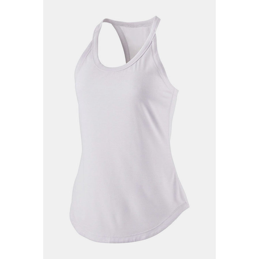 Scoop Neck Active Tank White / S Apparel and Accessories