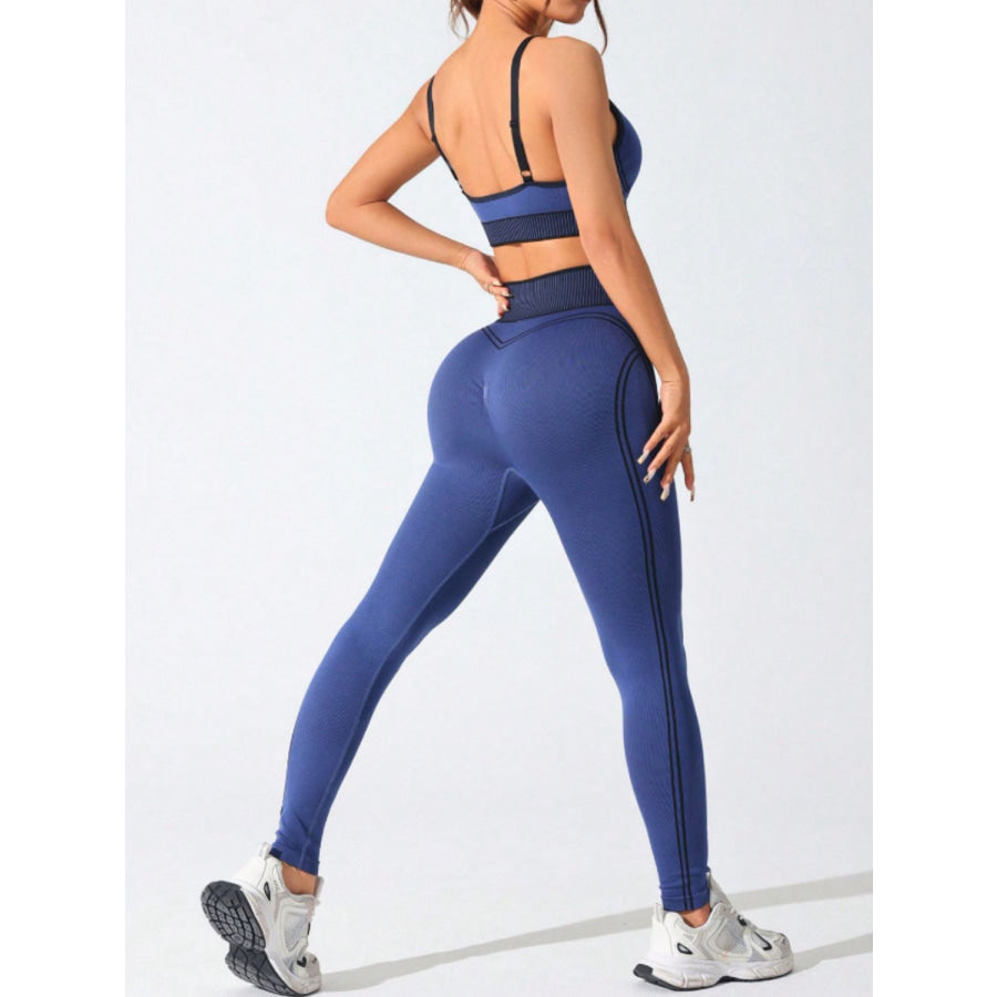 Scoop Neck Cami and High Waist Leggings Active Set Apparel and Accessories