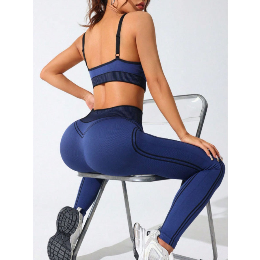 Scoop Neck Cami and High Waist Leggings Active Set Apparel and Accessories