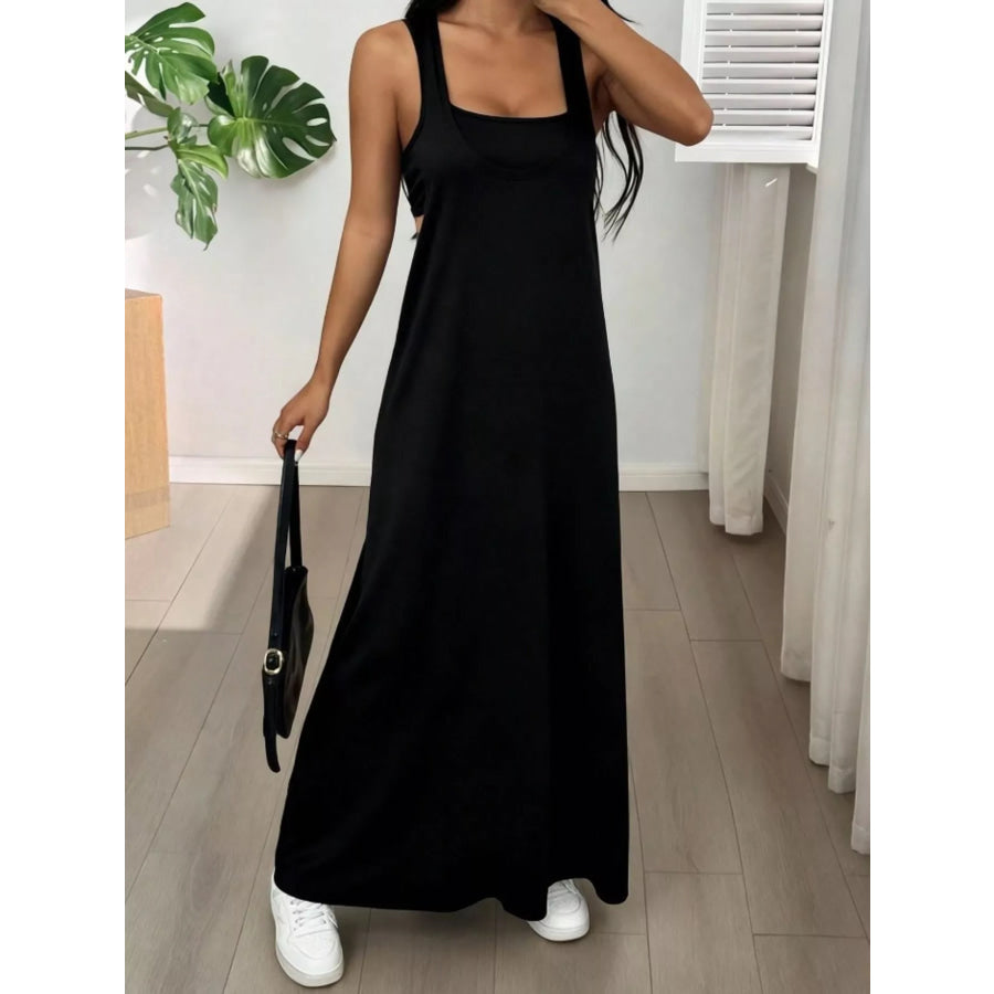 Scoop Neck Cami and Maxi Dress Set Apparel Accessories