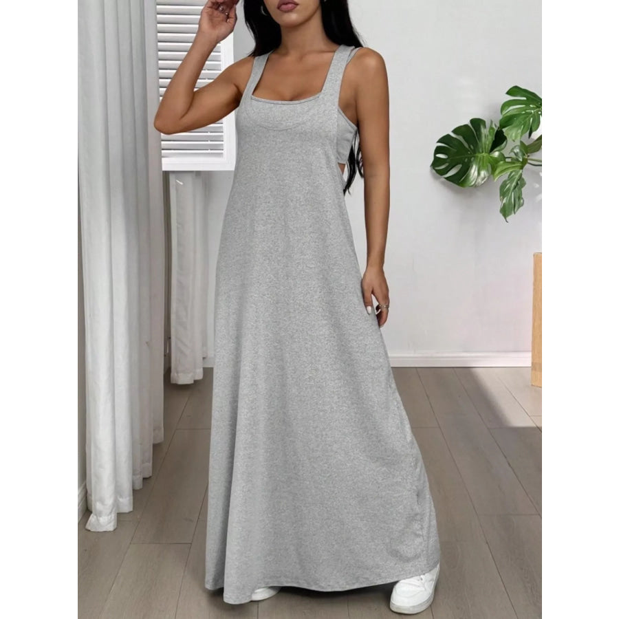 Scoop Neck Cami and Maxi Dress Set Apparel Accessories