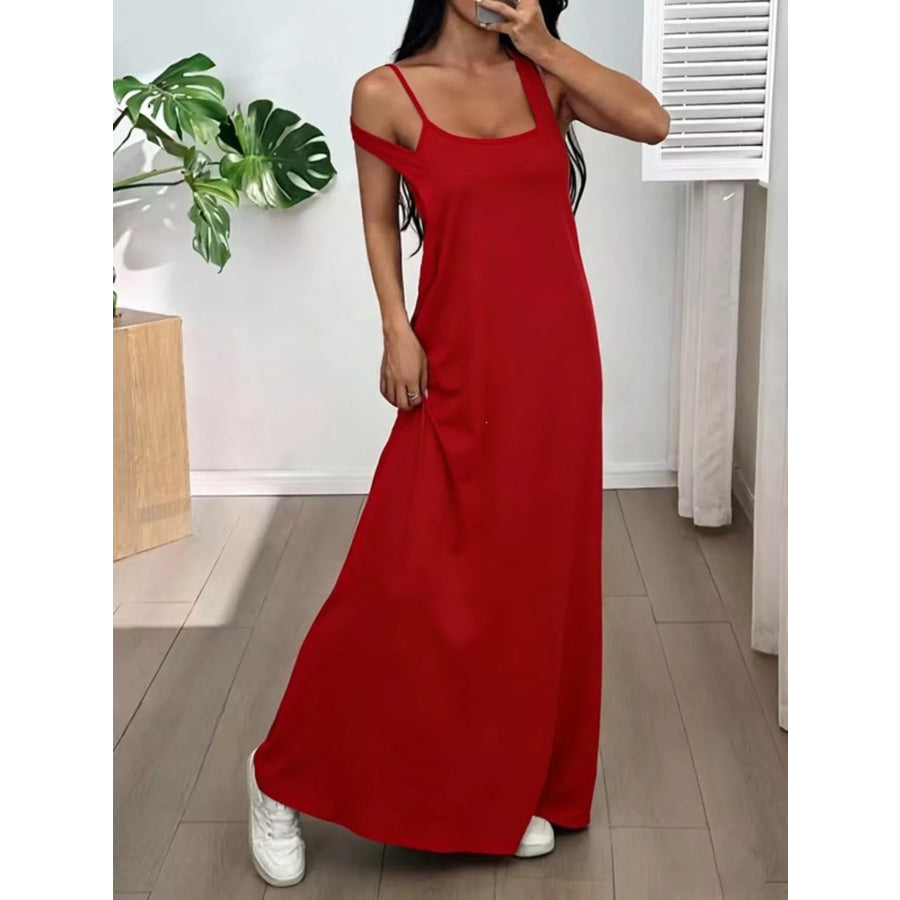 Scoop Neck Cami and Maxi Dress Set Apparel Accessories