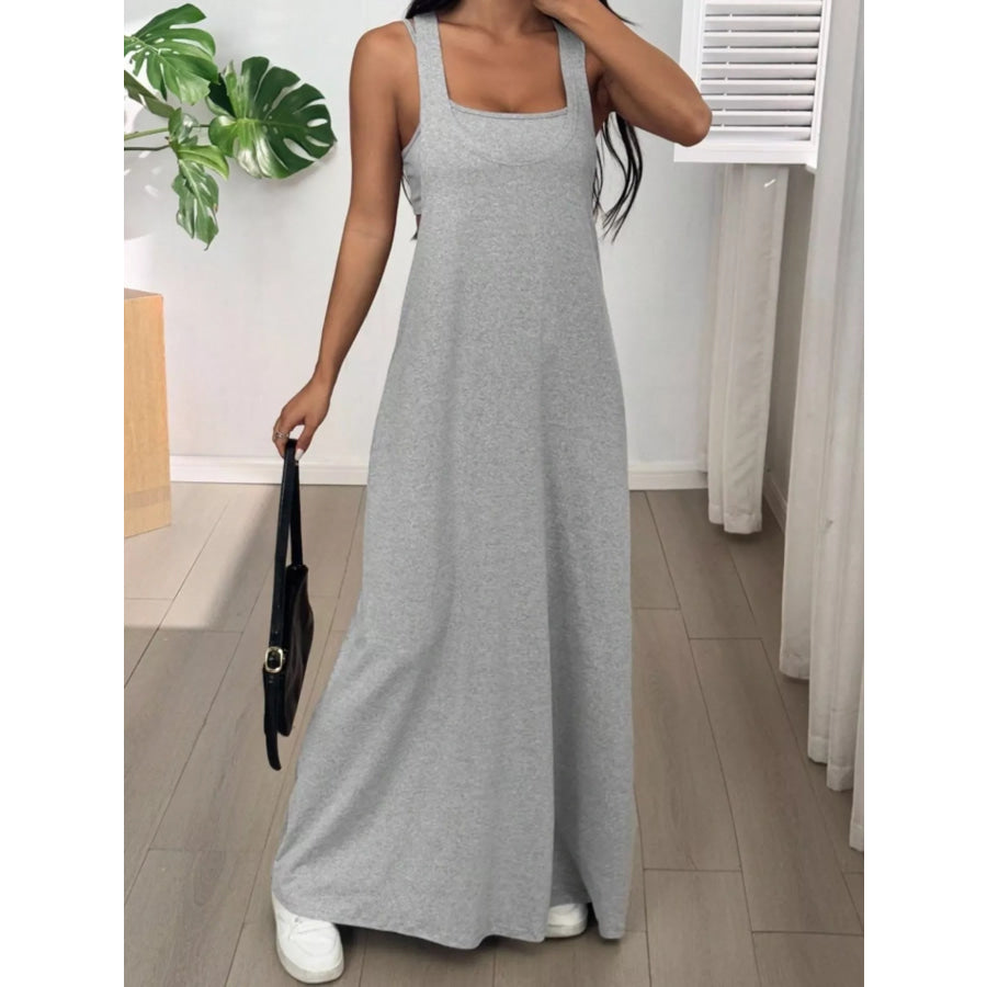 Scoop Neck Cami and Maxi Dress Set Apparel Accessories