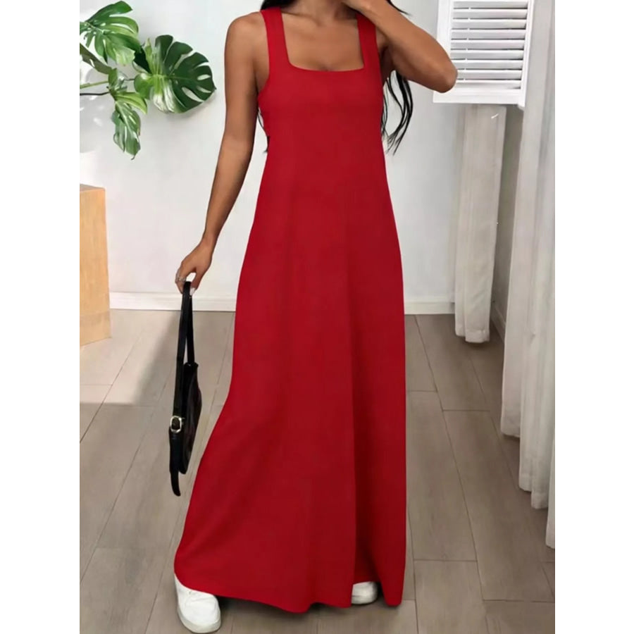 Scoop Neck Cami and Maxi Dress Set Apparel Accessories
