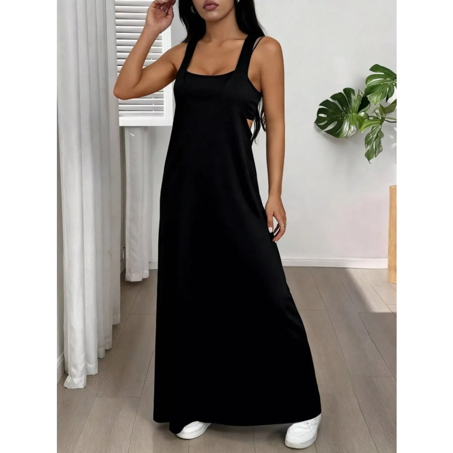 Scoop Neck Cami and Maxi Dress Set Apparel Accessories