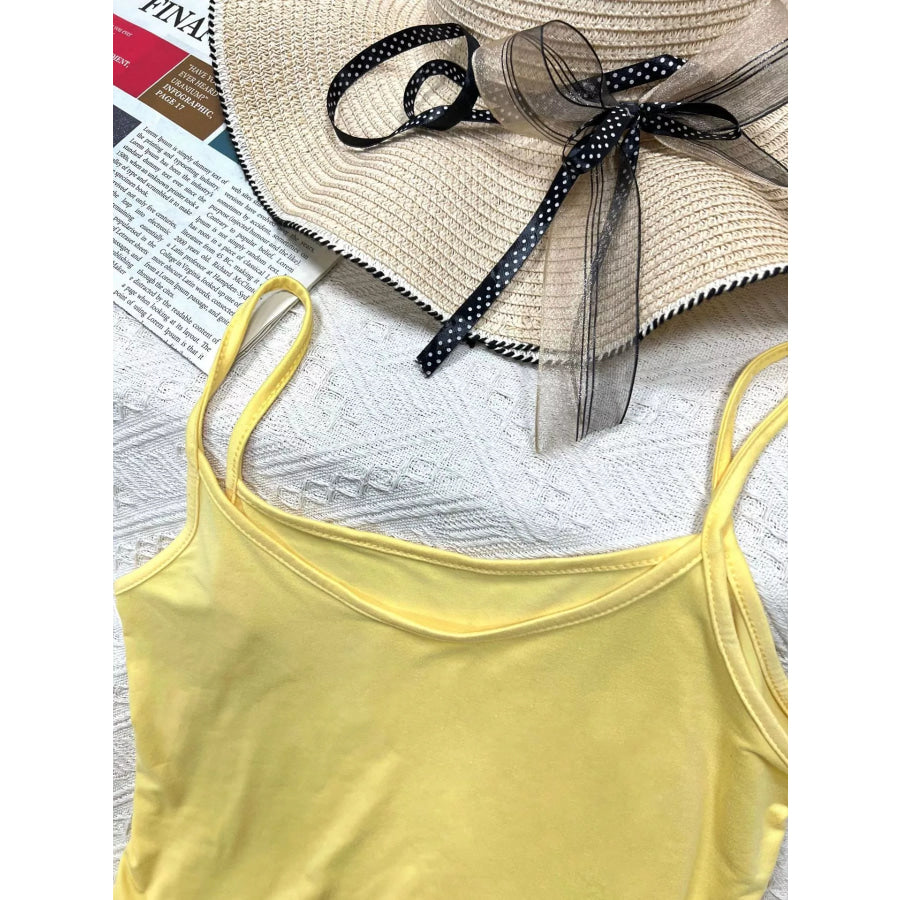 Scoop Neck Cami and Shorts Active Set Apparel and Accessories