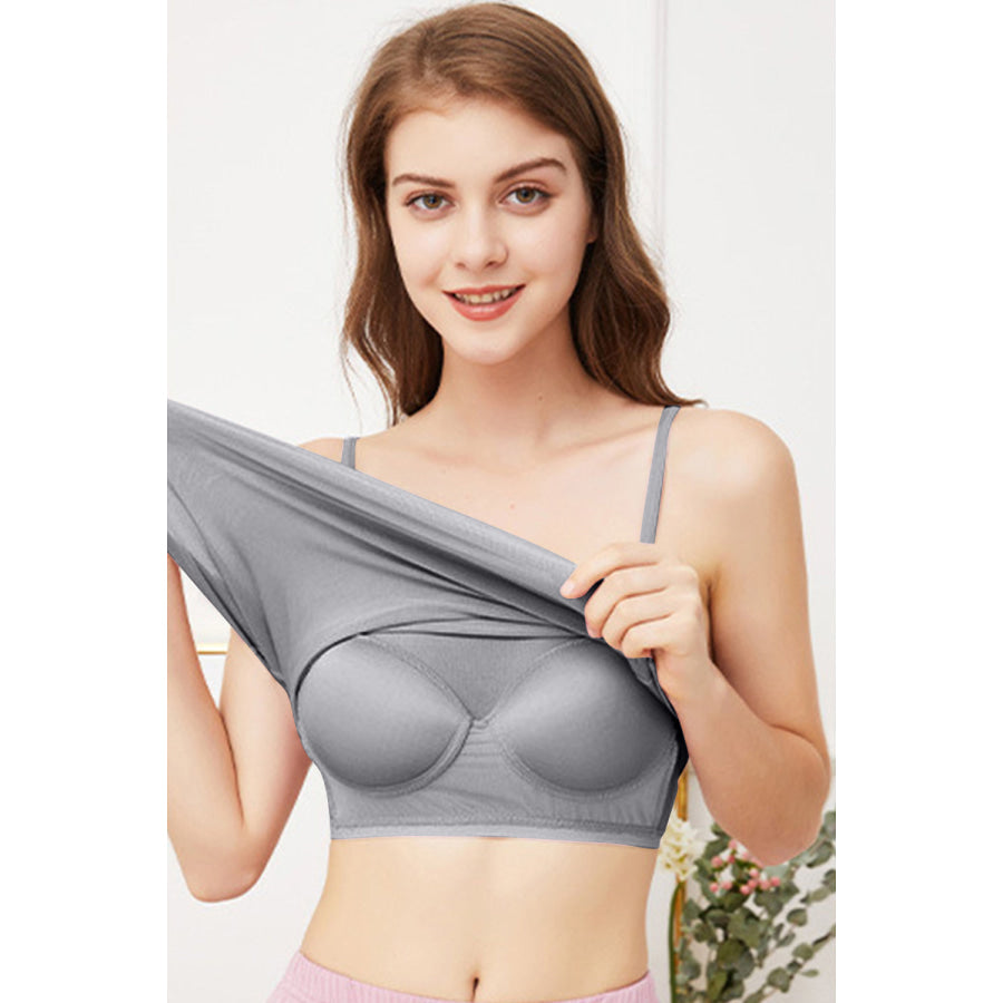 Scoop Neck Cami with Bra Apparel and Accessories