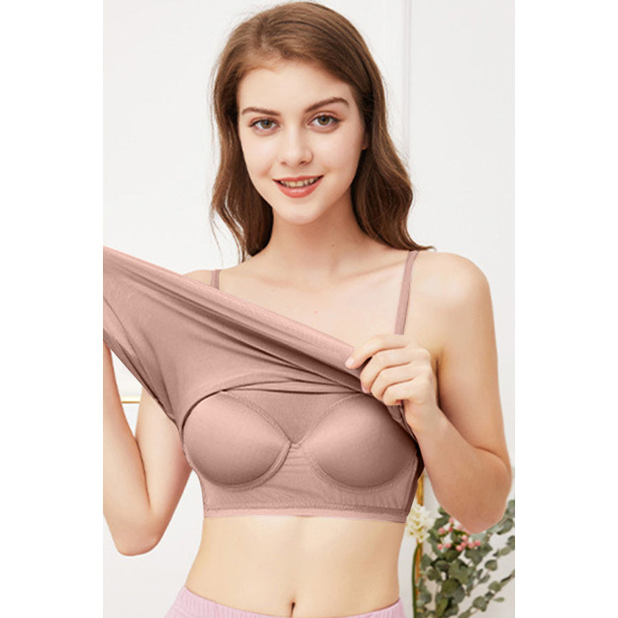 Scoop Neck Cami with Bra Apparel and Accessories