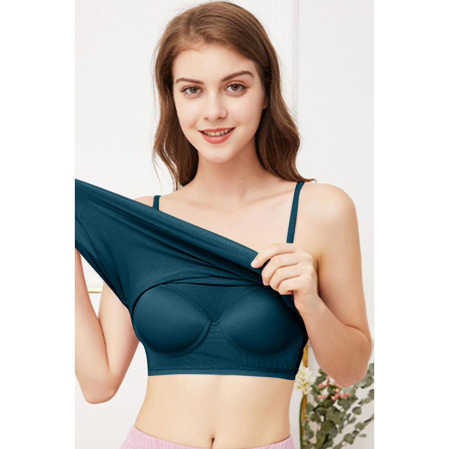 Scoop Neck Cami with Bra Apparel and Accessories