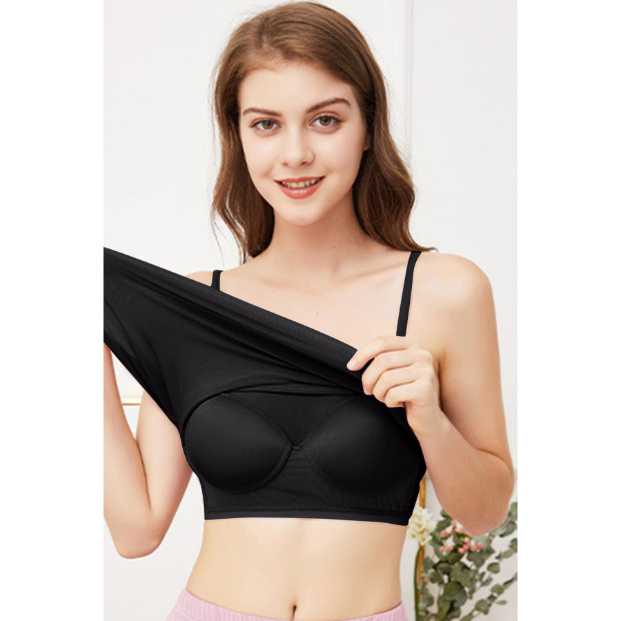 Scoop Neck Cami with Bra Apparel and Accessories