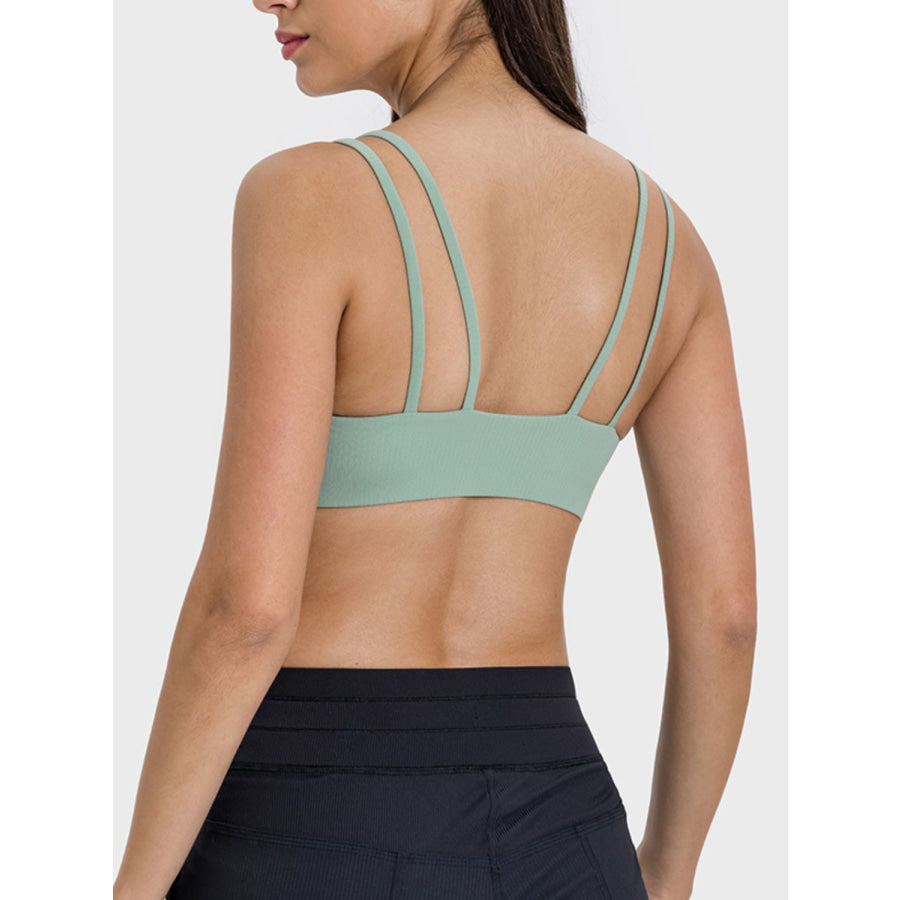 Scoop Neck Double Strap Active Cami Apparel and Accessories