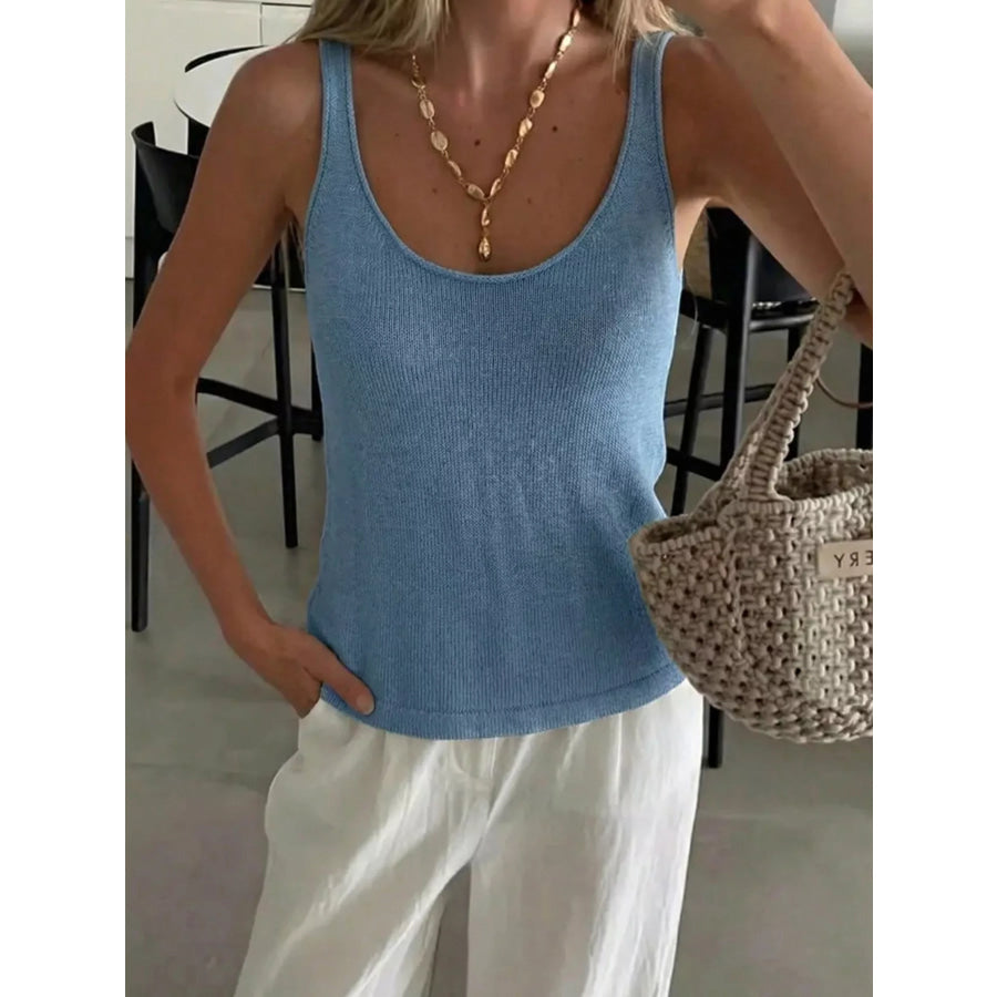 Scoop Neck Knit Tank Apparel and Accessories