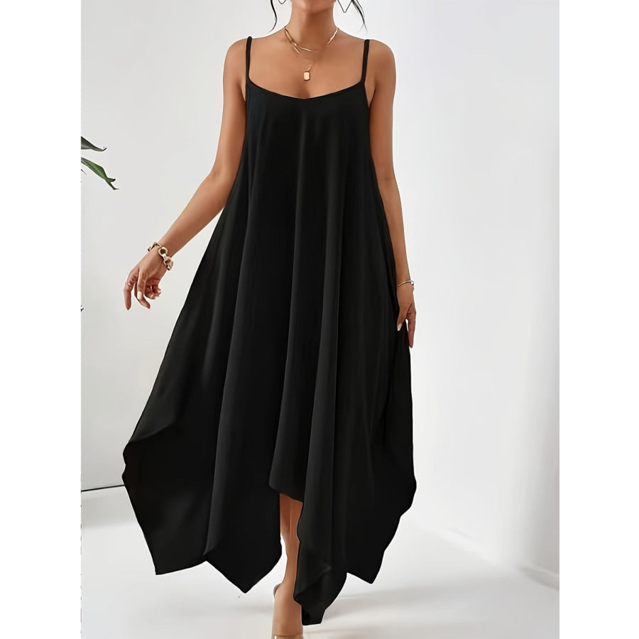 Scoop Neck Midi Cami Dress Apparel and Accessories