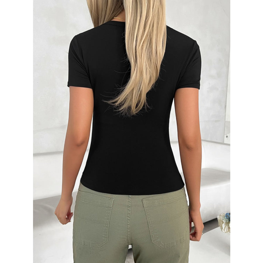 Scoop Neck Short Sleeve T-Shirt Apparel and Accessories