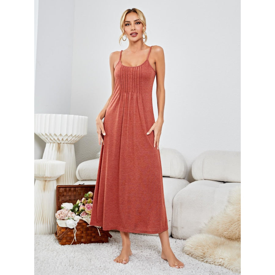 Scoop Neck Spaghetti Strap Night Dress