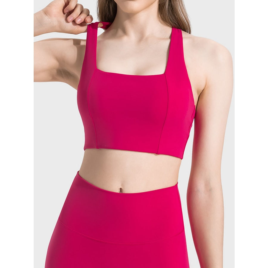 Scoop Neck Sports Bra Strawberry / 4