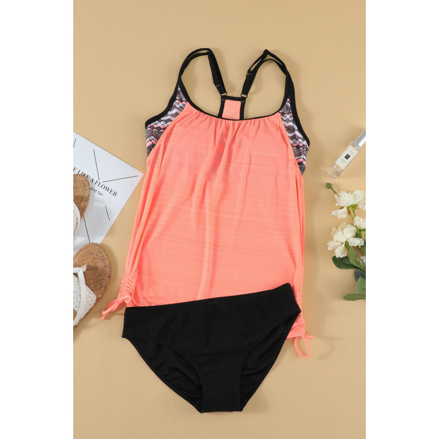 Scoop Neck Top and Brief Swim Set Apparel Accessories