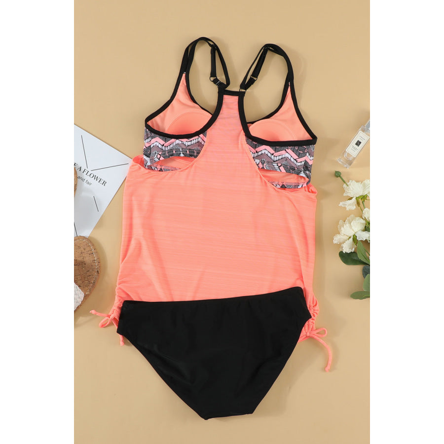 Scoop Neck Top and Brief Swim Set Apparel Accessories