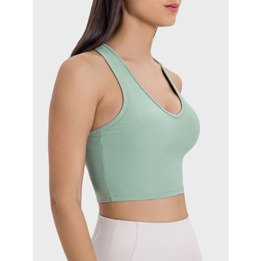 Scoop Neck Wide Strap Active Tank Apparel and Accessories