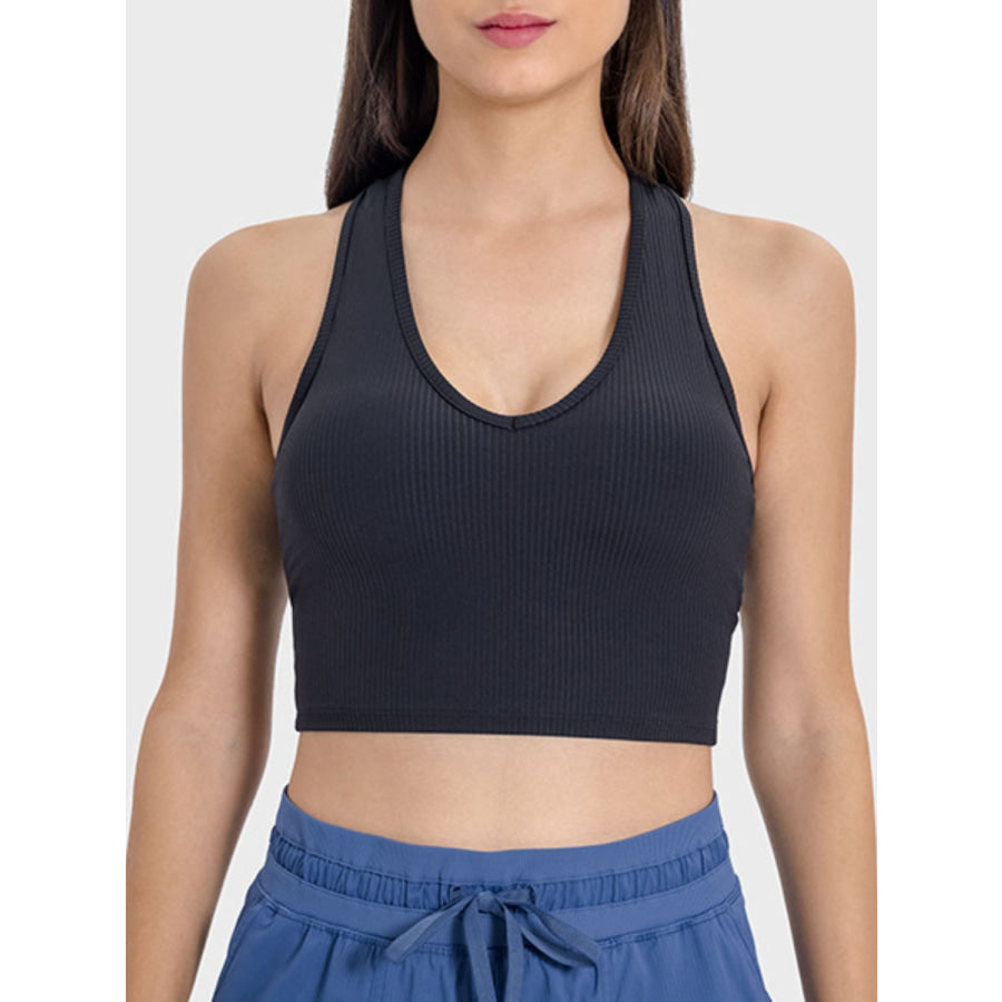 Scoop Neck Wide Strap Active Tank Apparel and Accessories