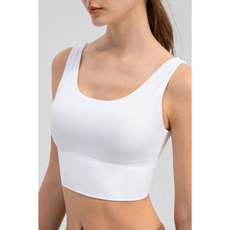 Scoop Neck Wide Strap Active Tank Clothing