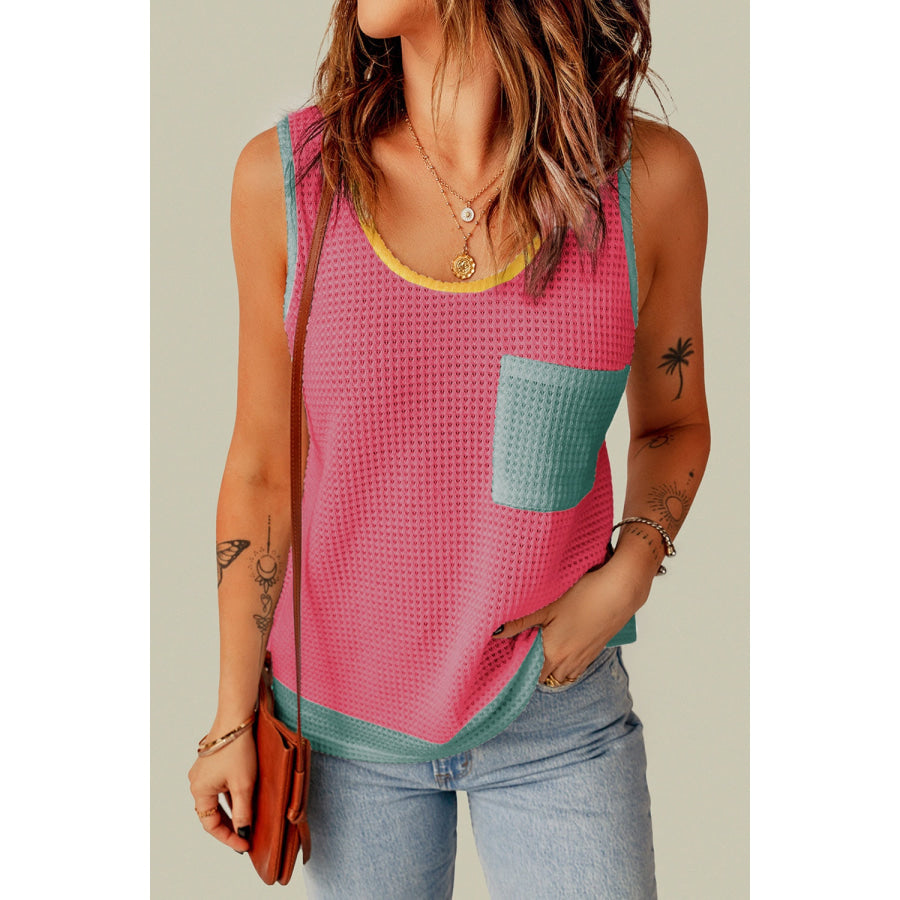 Scoop Neck Wide Strap Tank Apparel and Accessories