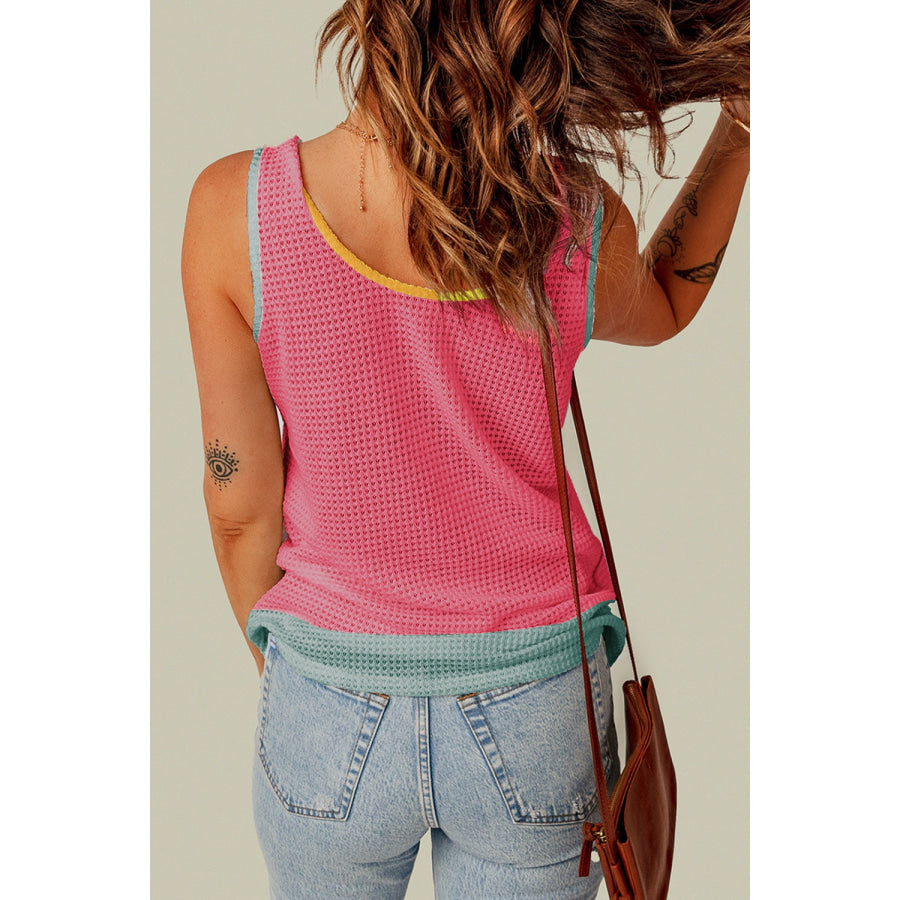 Scoop Neck Wide Strap Tank Apparel and Accessories