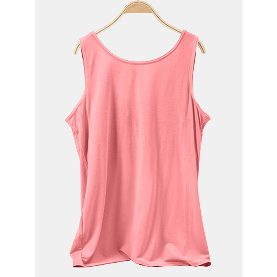 Scoop Neck Wide Strap Tank Apparel and Accessories