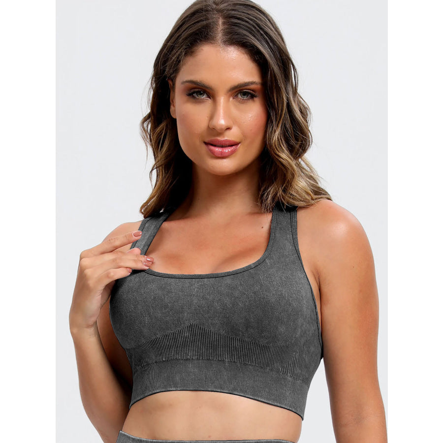 Scoop Neck Wide Strap Top and Shorts Active Set Apparel and Accessories