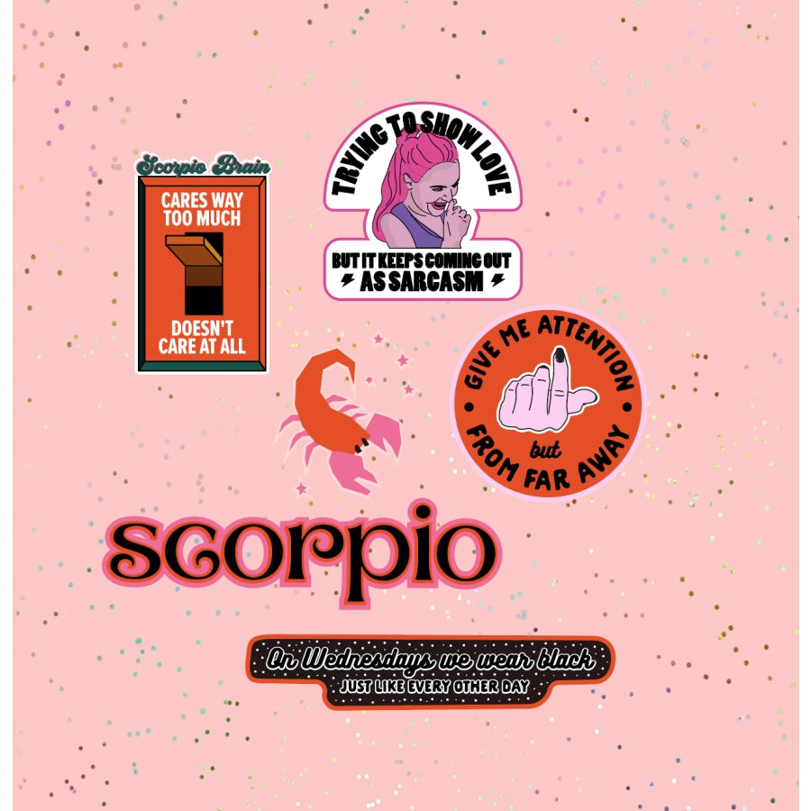 Scorpio Astrological Sticker Sheet sticker