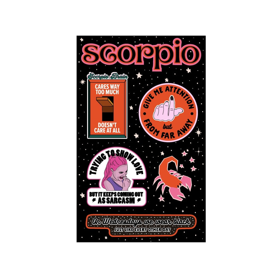 Scorpio Astrological Sticker Sheet sticker