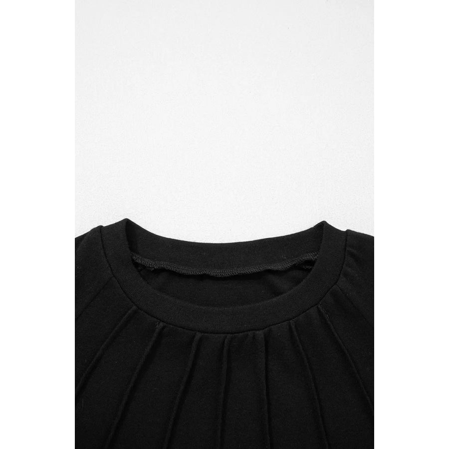 Seam Detail Raglan Long Sleeve Top Apparel and Accessories
