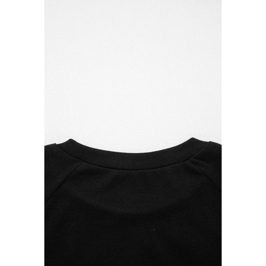 Seam Detail Raglan Long Sleeve Top Apparel and Accessories