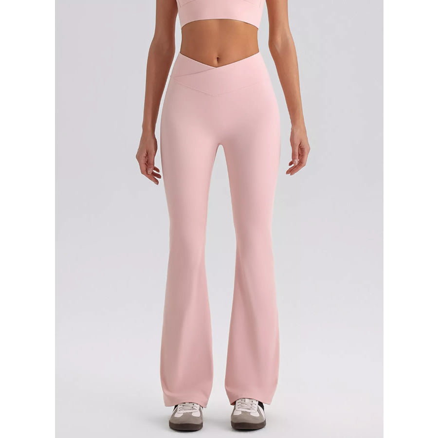 Seamless Criss-Cross V-Neck Tank and Leggings Active Set Apparel and Accessories