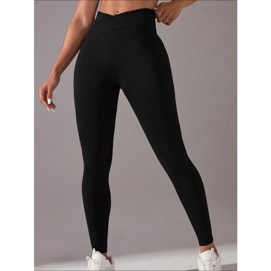Seamless High Waist Active Pants Black / S Apparel and Accessories