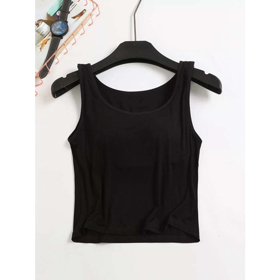 Seamless Modal Padded Tank Black / S Apparel and Accessories