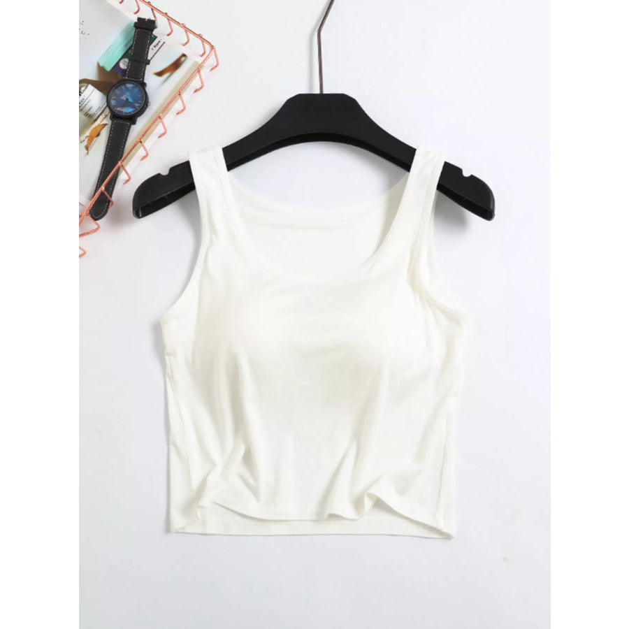 Seamless Modal Padded Tank Milky White / S Apparel and Accessories