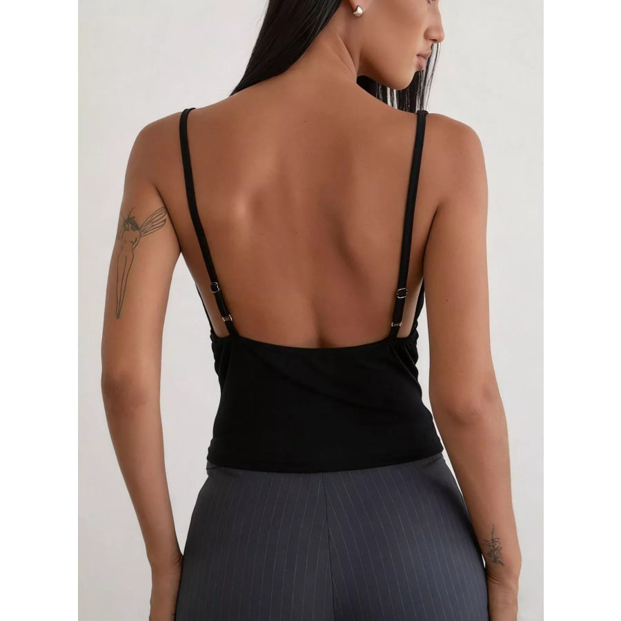 Sequin Detail Ruched Tank Apparel and Accessories