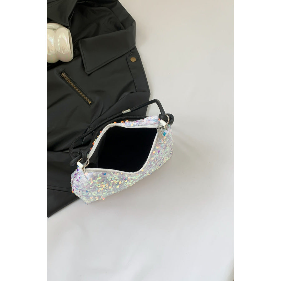 Sequin Double Strap Shoulder Bag Apparel and Accessories