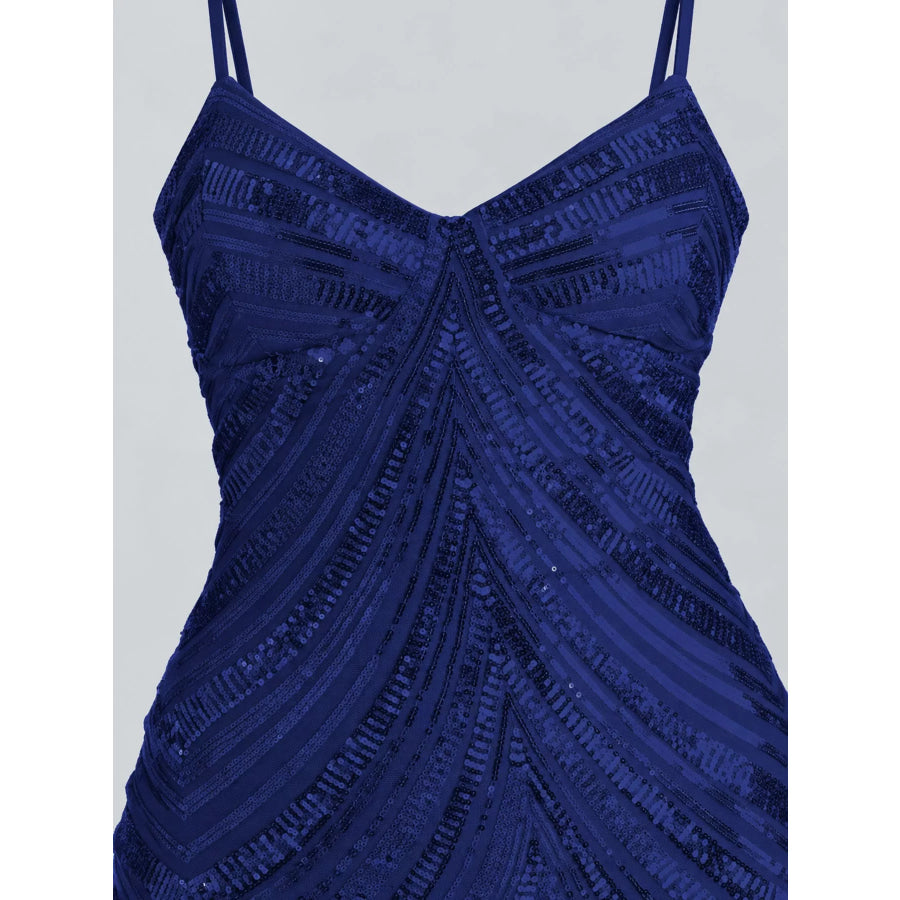 Sequin Embellished Bodycon Mini Dress Apparel and Accessories