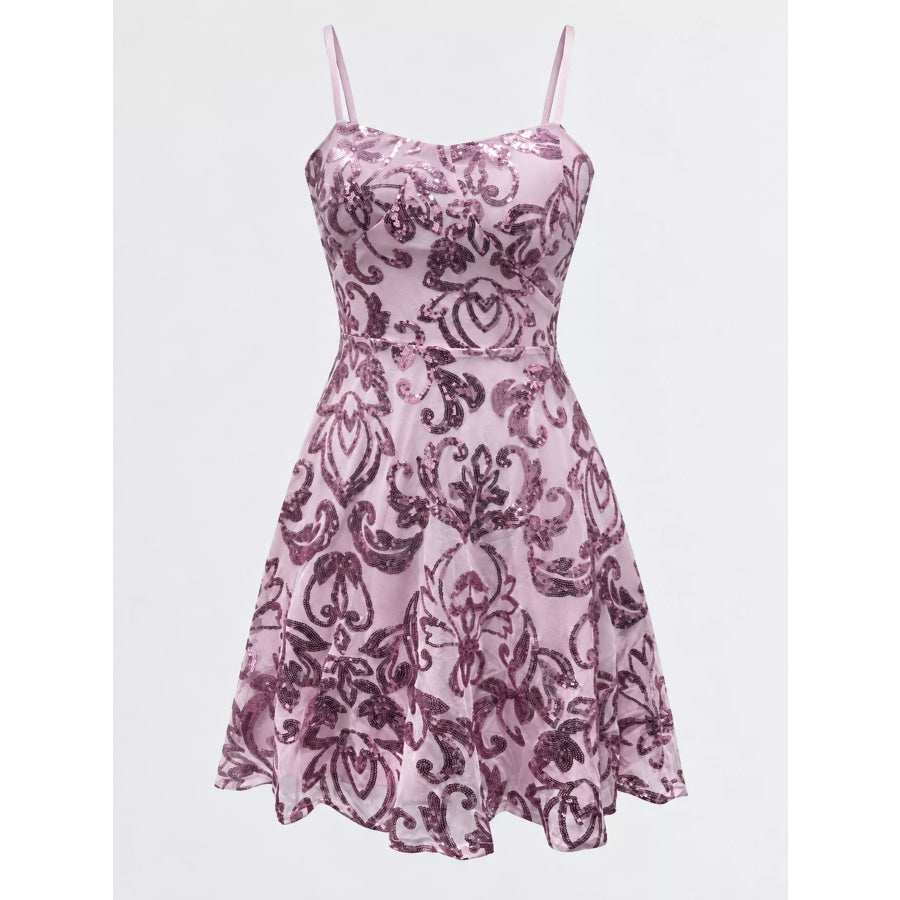 Sequin Embellished Mini Dress Apparel and Accessories