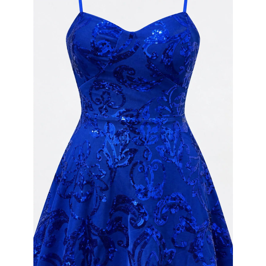 Sequin Embellished Mini Dress Apparel and Accessories