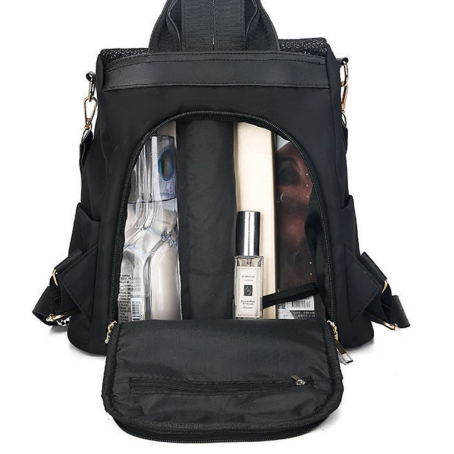 Sequin Lightweight Backpack Bag Black / One Size Apparel and Accessories