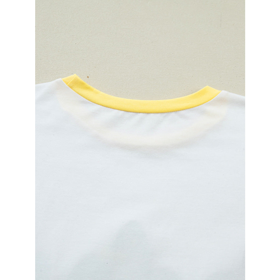 Sequin Mardi Gras Half Sleeve T Shirt Apparel and Accessories