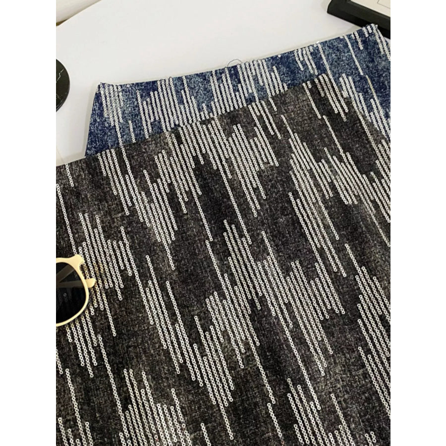 Sequin Mini Skirt Apparel and Accessories