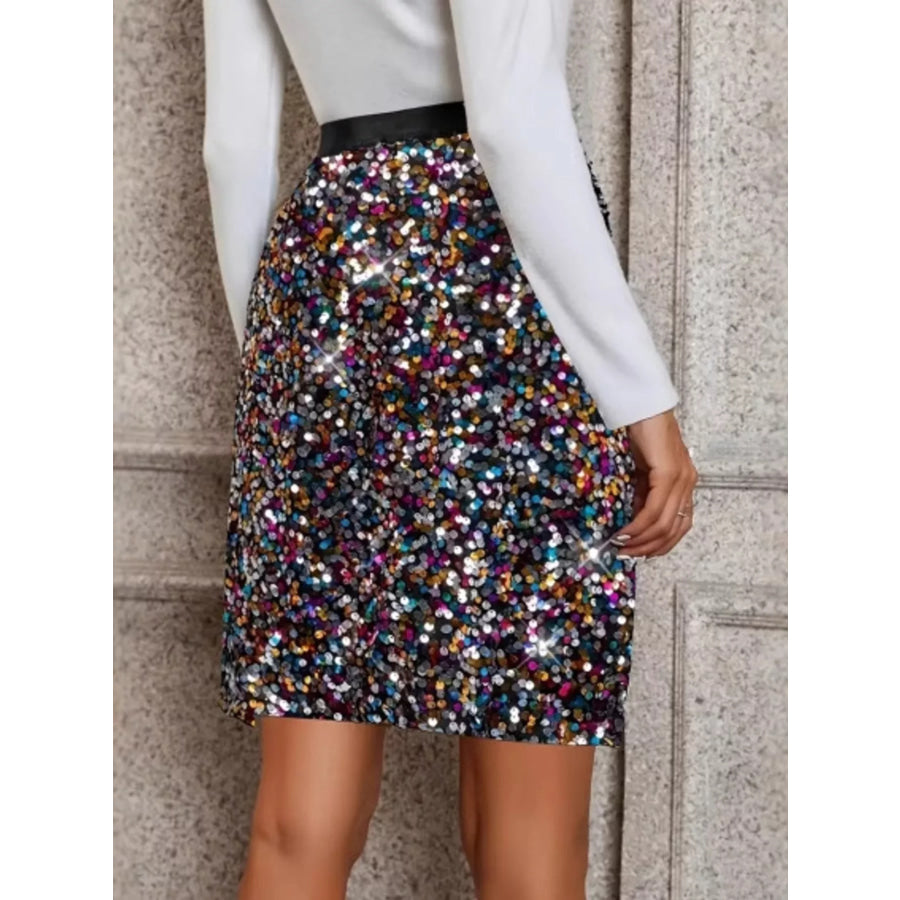 Sequin Mini Skirt Apparel and Accessories