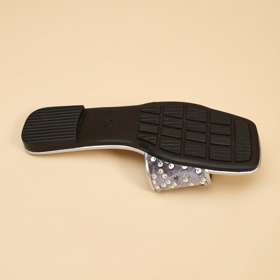 Sequin Open Toe Sandals Apparel and Accessories