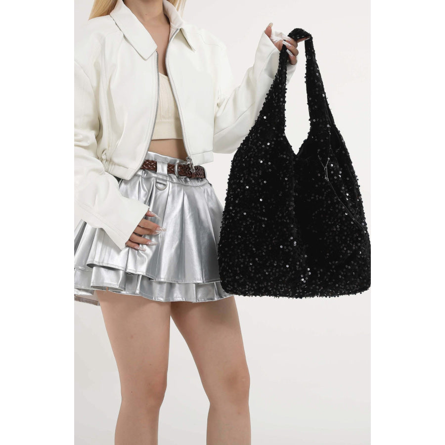 Sequin Polyester Handbag Apparel and Accessories