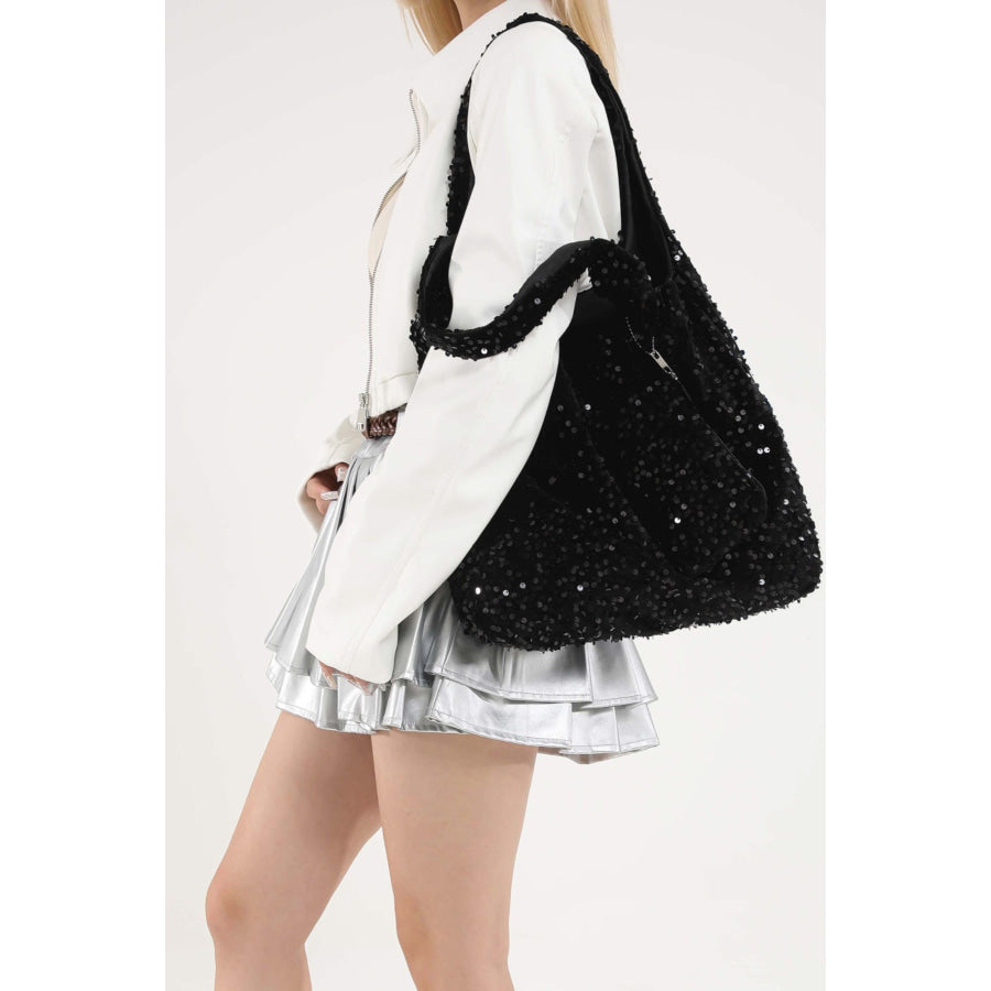 Sequin Polyester Handbag Apparel and Accessories